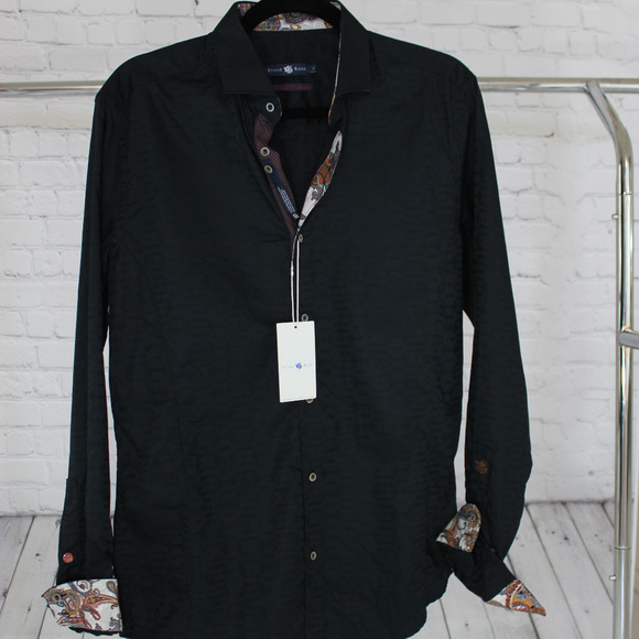 Stone Rose Other - STONE ROSE MENS LONG SLEEVED SHIRT W/PAISLEY CUFFS